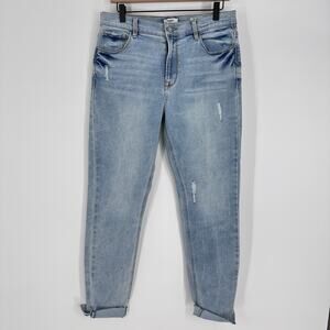 Kensie Jeans The Ultimate High Rise Skinny Raw Slit Edge Hem Womens 30 10